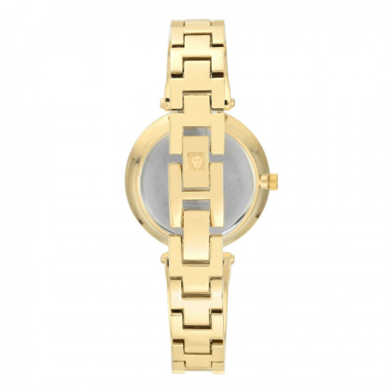 Diamond Accented Ivory Bangle Bracelet Watch