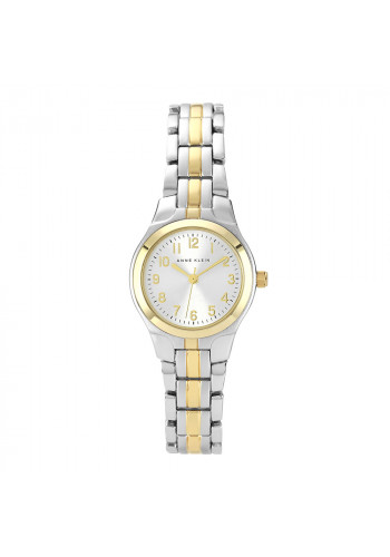 Gold And Silver Two-Tone Link Watch With Small Dial