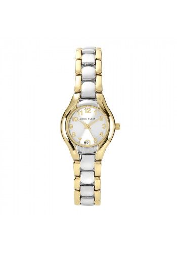 Silver And Gold Two-Tone Link Watch With Small Dial