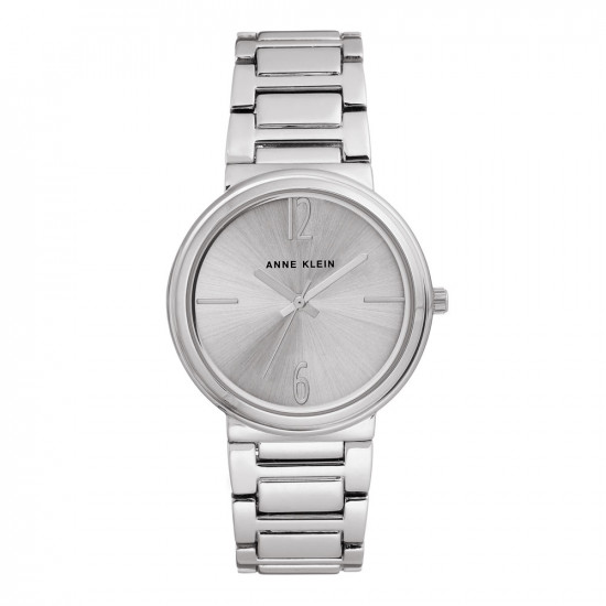 Simple Silver Tone Link Bracelet Watch