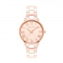 Light Pink Ceramic Link Bracelet Watch